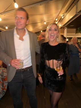 REVOLVE Black Velvet Cutout Mini Dress